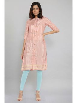 W - Pink Printed Kurta