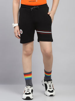 Monte Carlo - Boys Black Printed Shorts