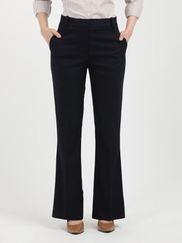Tommy Hilfiger - Women Black Solid Formal Trouser