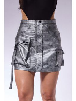 CILVR - Waxed Denim Skirt