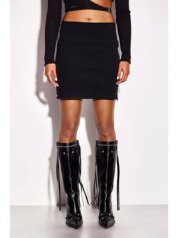 CILVR - Zipper Black Skirt