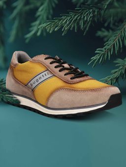Bugatti - Cirino Men Tan & Taupe Suede Sneakers