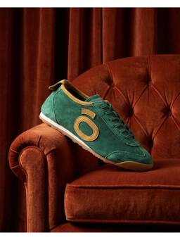 Bewakoof - Women Green Breezer Halo Series Suede Leather Sneakers