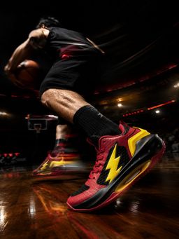 The Souled Store - Official Hoops: Flash Men Red Sneakers