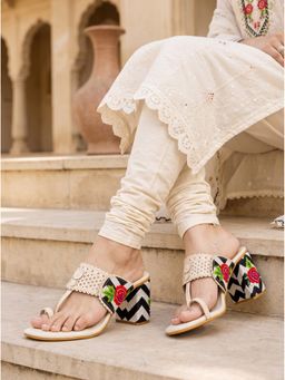 Sole House - Women Cream Block Heels
