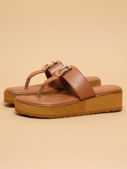 ERIDANI - Women Aurea Tan Platform Heels