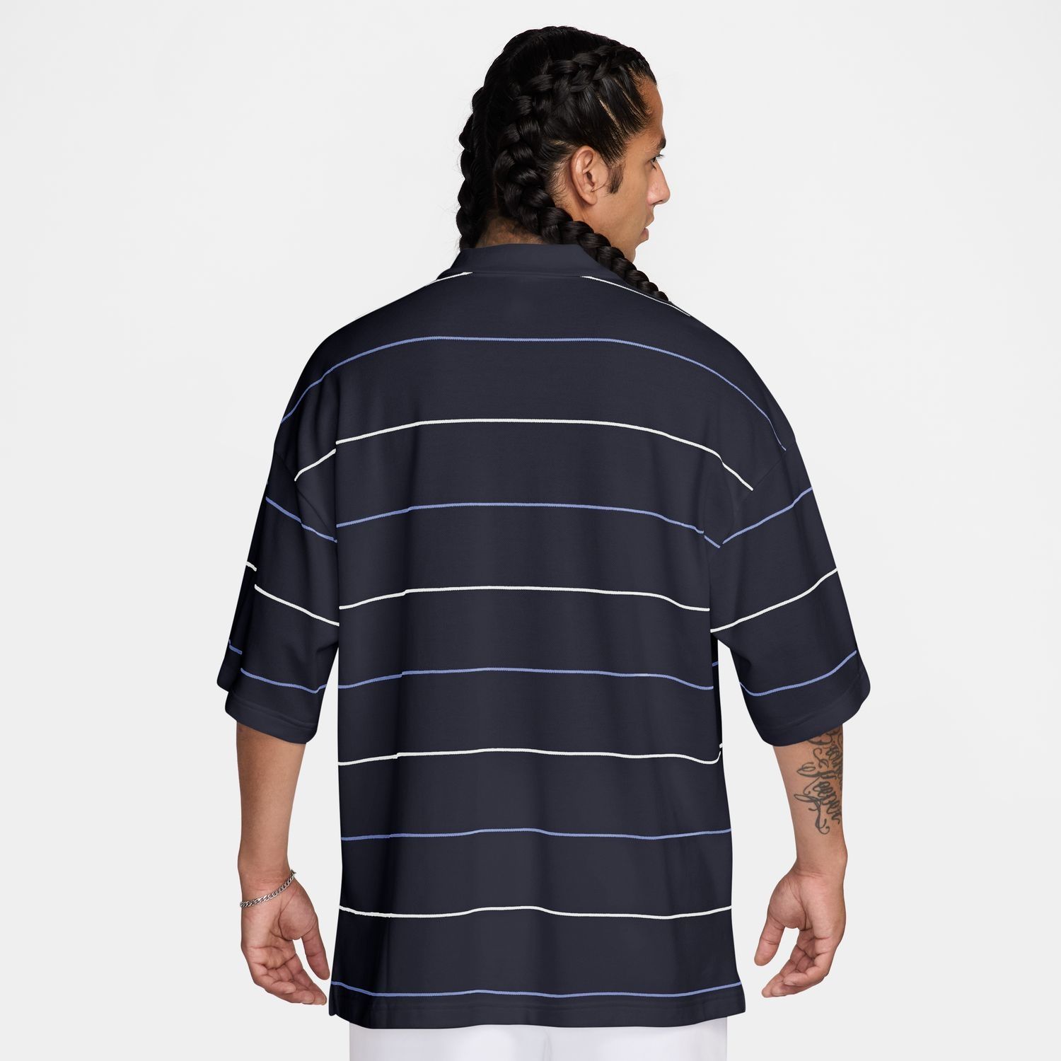 Buy Nike Sportswear Club Men's Oversized Striped Polo Online