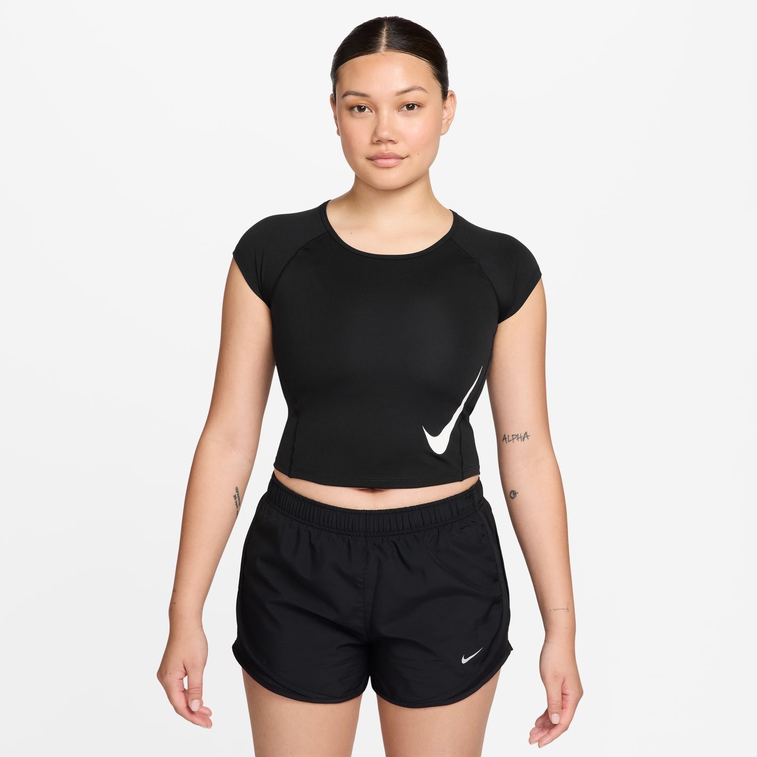 Nike Tempo Swoosh - Women's Dri-FIT Short-Sleeve Running Top
