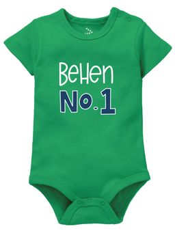 Zeezeezoo - Behen No 1 Cotton Raksha Bandhan Theme Onesies