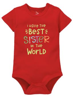 Zeezeezoo - I Have The Best Sister Cotton Rakhi Theme Onesies