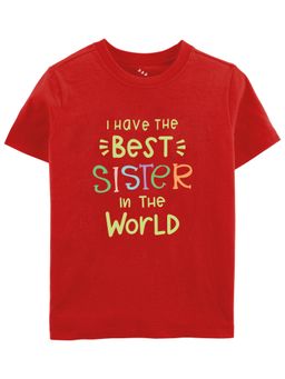 Zeezeezoo - I Have The Best Sister Cotton Rakhi Theme T-Shirt Jersey