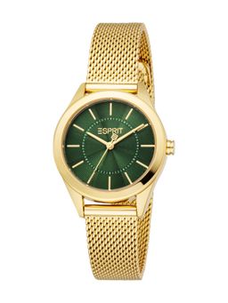Esprit - Pointy Mesh Green Dial Women Watch - ES1L434M0095 (M)