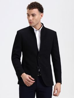 JB Studio - Men Solid Black Blazer