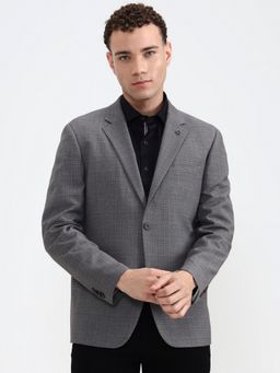 Wyre - Men Poly Viscose Grey Blazer