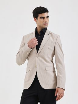 Wyre - Men Checked Beige Blazer