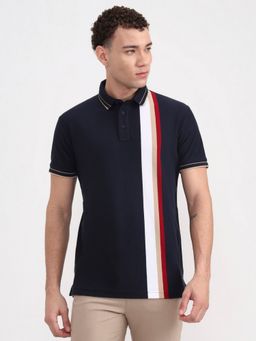 JadeBlue - Men Striped Polo T-Shirt