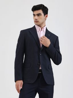 Wyre - Men Striped Blue Blazer