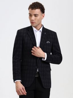 Wyre - Men Checked Black Blazer