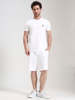 JadeBlue - Men White Slim Fit Shorts