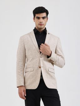 JB Studio - Men Blended Beige Blazer