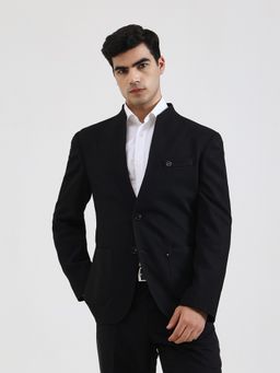 Wyre - Men Solid Black Blazer