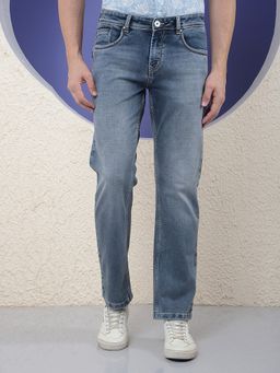 CRIMSOUNE CLUB - Men Straight Blue Jeans