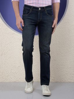 CRIMSOUNE CLUB - Men Straight Blue Jeans
