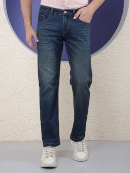CRIMSOUNE CLUB - Men Straight Blue Jeans