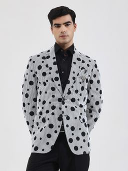 JB Studio - Polka Dots White Blazer