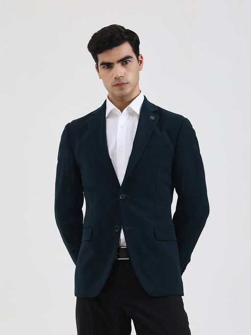 Wyre Men Solid Green Blazer