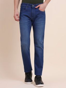 Greenfibre - Men Slim Fit Light Denim Blue Jeans