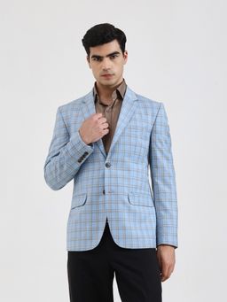 JB Studio - Checked Blue Blazer