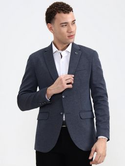 Wyre - Men Textured Blue Blazer