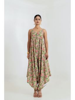 Pasha India - Regal Green Palazzo Jumpsuit
