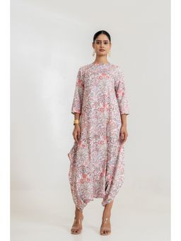 Pasha India - White Garden Dhoti Jumpsuit