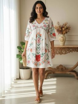 M MARCH LABEL - M MARCHLABEL Off White Alia Dress
