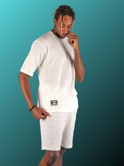 BOTABOCHI - I Men Knit Half Sleeve Co-Ord (Set of 2)