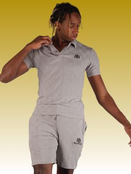 BOTABOCHI - Men 3D Square Textured Half Sleeve Co-Ord (Set of 2)