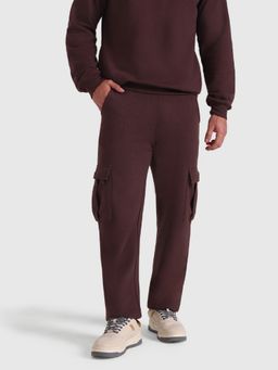 Musclemind - Urban Carry-On Brown Solid Cargo Pant