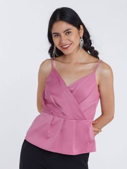 Zink London - Women Pink Pleated Top