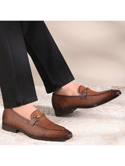 Valentino - Men Brown Leather Loafers