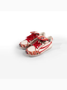 Gully Labs - Men Red Aryan Katoch Buransh Sneakers