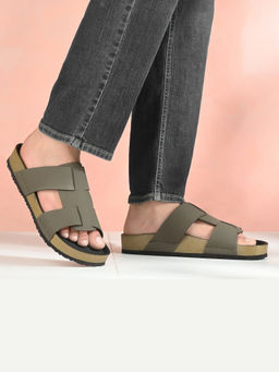 Valentino - West Olive Port Cushion Sandals