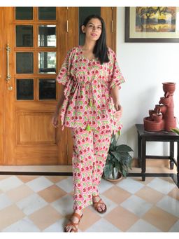 Phutari - Cherries Chill Jams Cotton Co-Ord Set