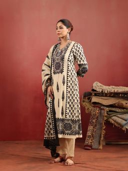 Namastika - Shivangi Ajrakh Kurta and Pyjama with Dupatta