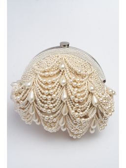 Nayaab by Sonia - Women Oyster Frame Tawny Gold Potli