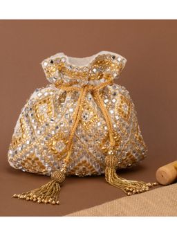 Nayaab by Sonia - Women Royal Abla Ivory Potli