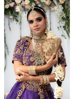 Nayaab by Sonia - Women Shades Of Gold Frame Potli