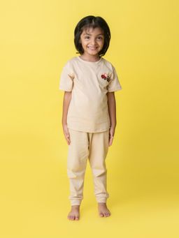 Orange Sugar - Half Sleeves T-Shirt & Joggers Beep Truck (Set of 2)