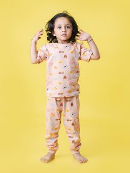Orange Sugar - Half Sleeves T-Shirt & Joggers Farm Animals (Set of 2)